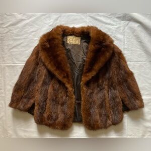 Elegant Brown Fur Stole